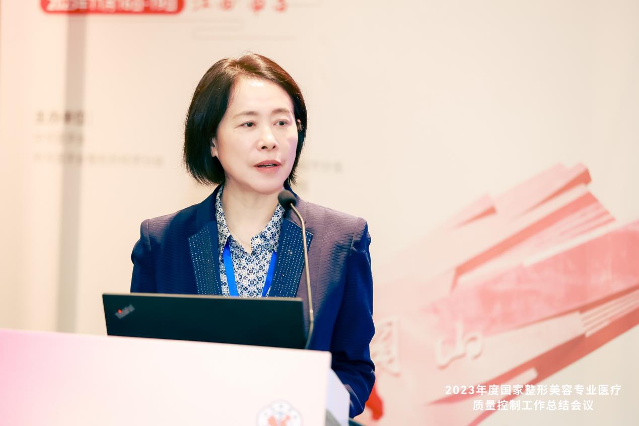 Professor Wang Xiaojun, director of the National Plastic Surgery Quality Control Center, made a summary of the meeting.